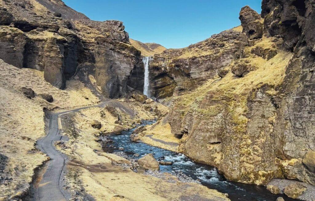 Our first views of Kvernufoss