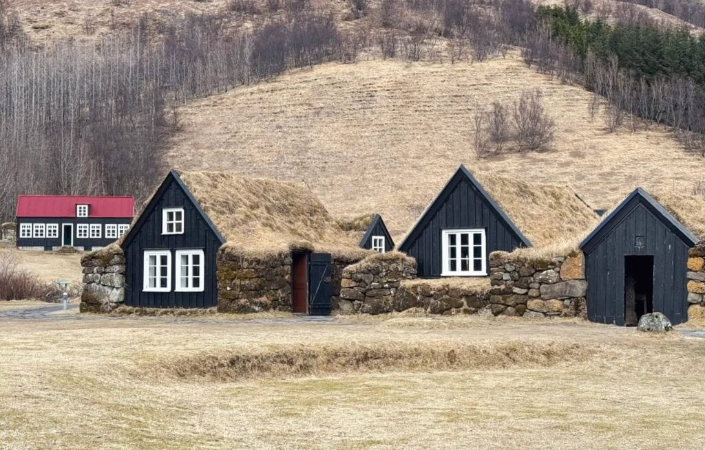 The turf houses at Skogar Museum