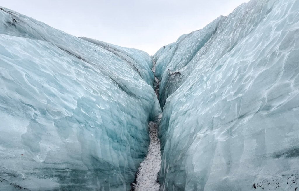 Walking through this ice tunnel was pretty cool