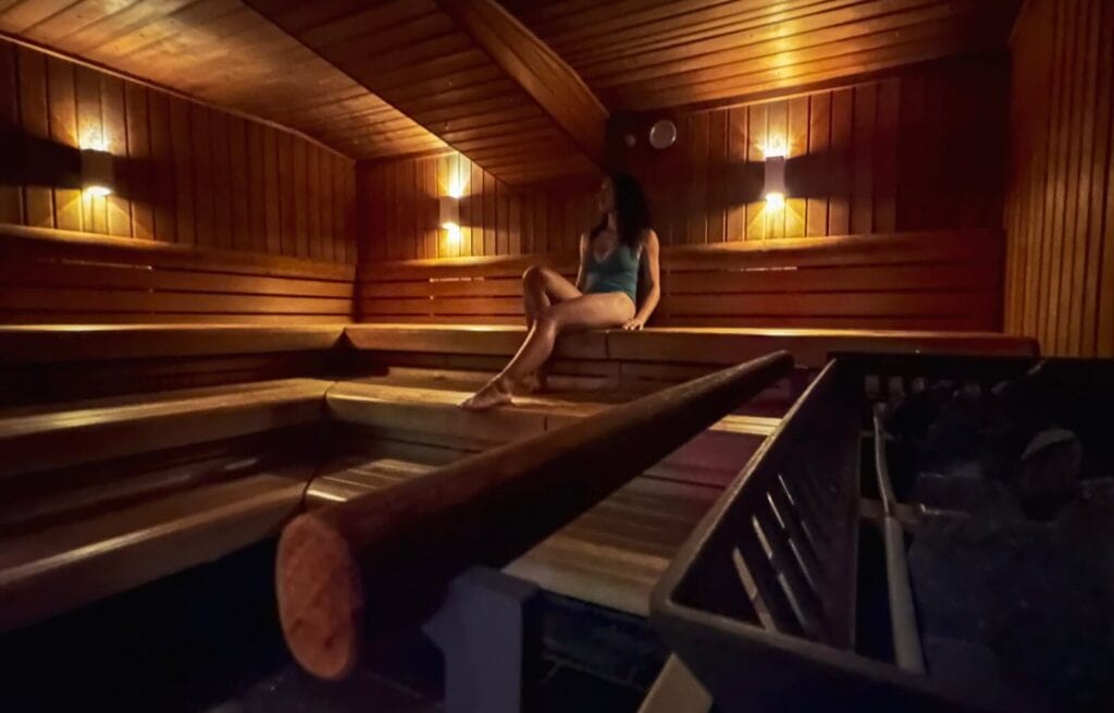The sauna at Hotel Selfoss in Icceland