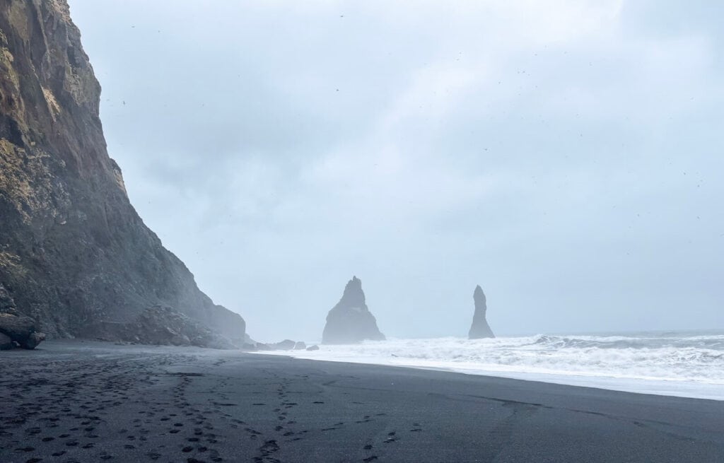 Reynisfjara Black Sand Beach in December