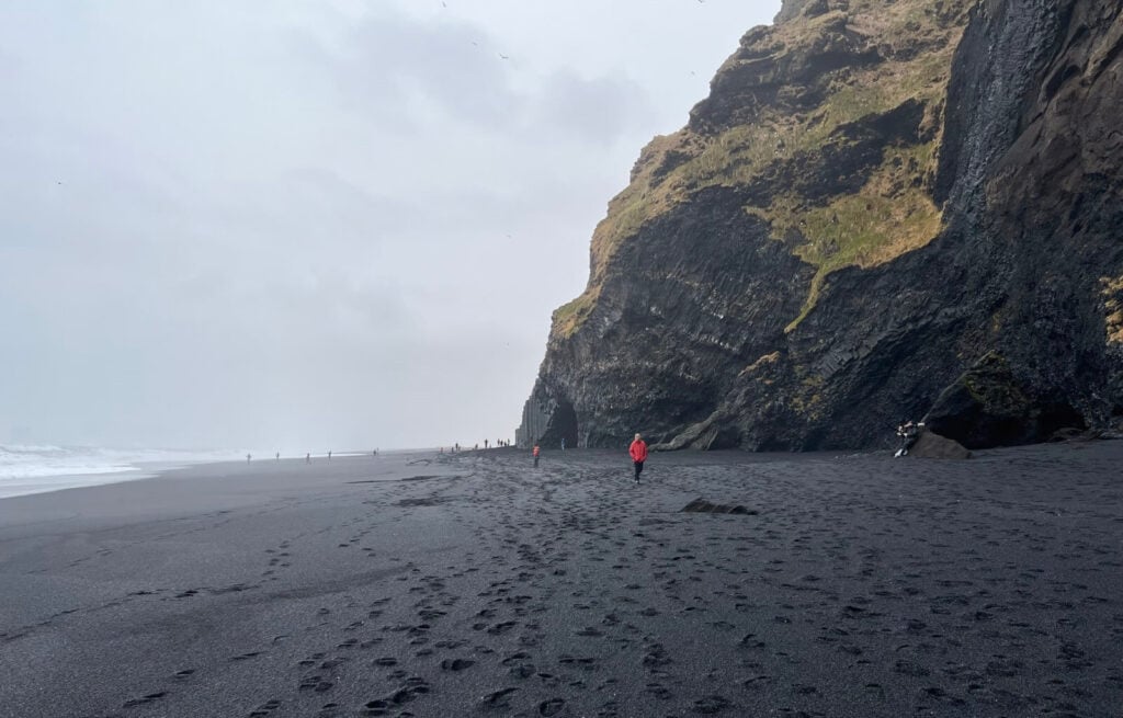 Reynisfjara Black Sand beach is one of the must-sees during two days in Iceland
