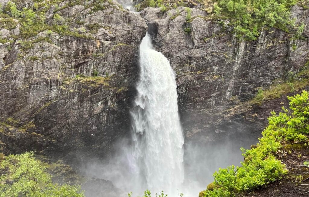 Manafossen waterfall, Norway