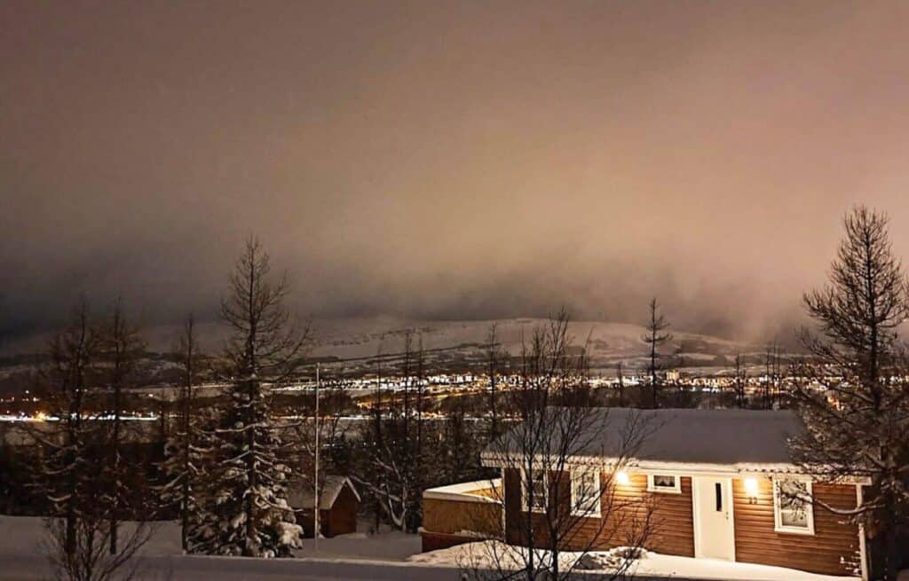 This is what 9am looks like in Akureyri in January