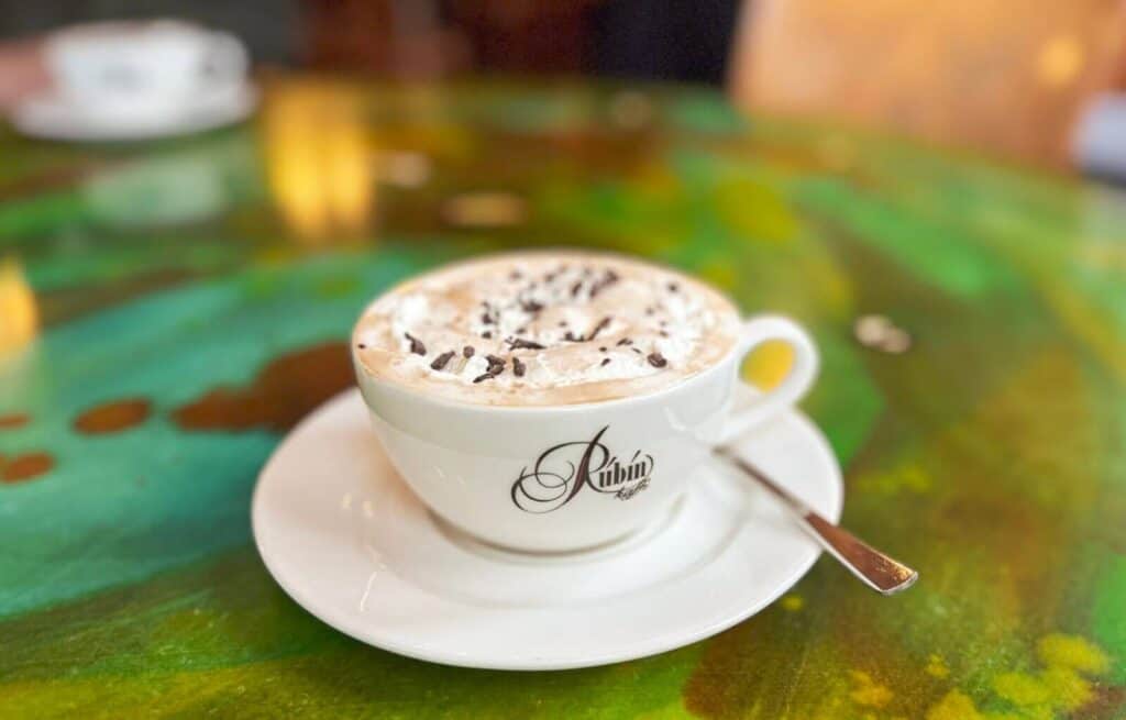 The coffee we had at the cafe in Iceland