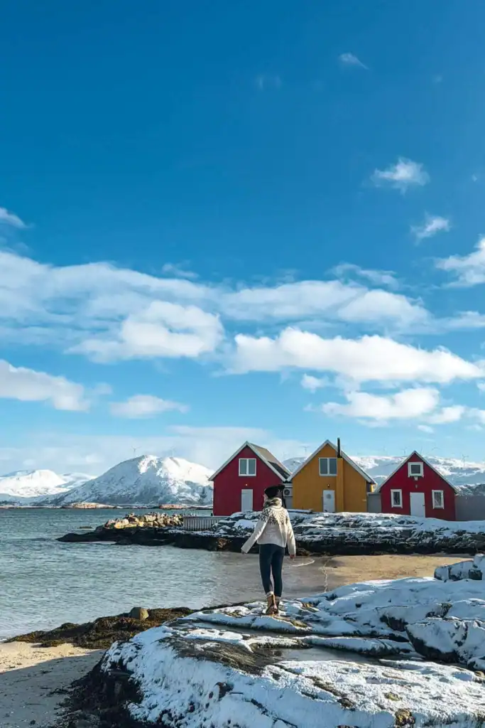 The beautiful houses on Sommaroy in Northern Norway