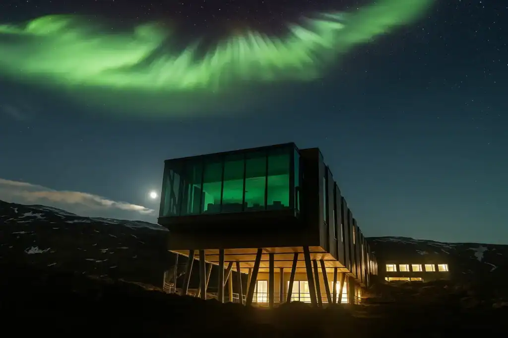 The incredible ION adventure hotel under the Northern Lights