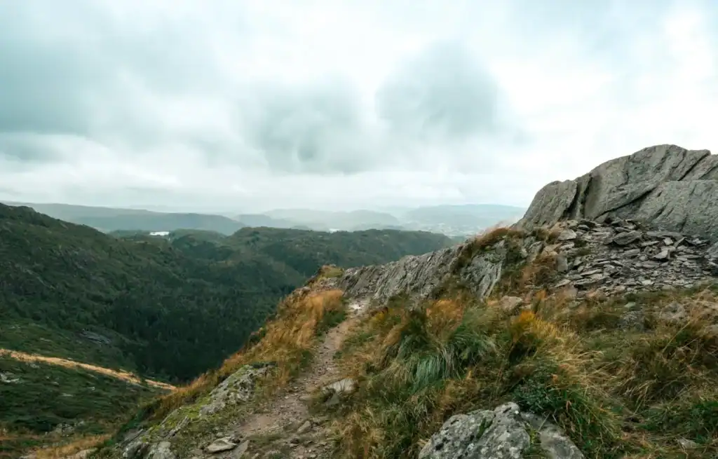 One of the views from the Vidden Trail - one of the most popular hikes in Bergen