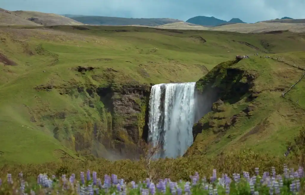 The incredibe Skogafoss waterfall in Iceland