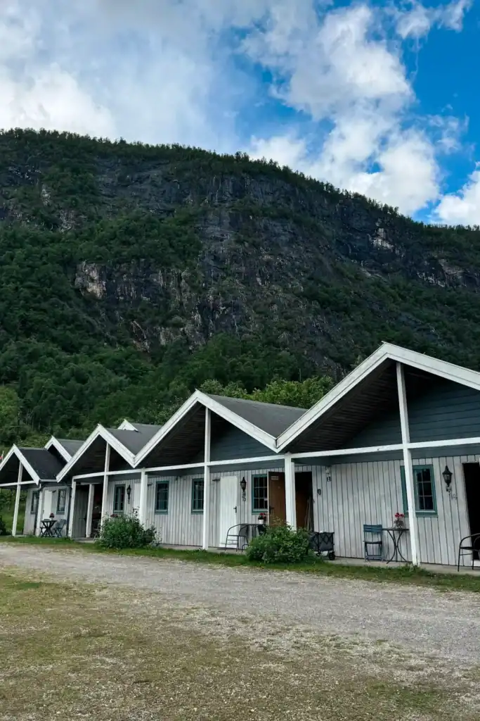 The first cabins we stayed at on our Norway road trip