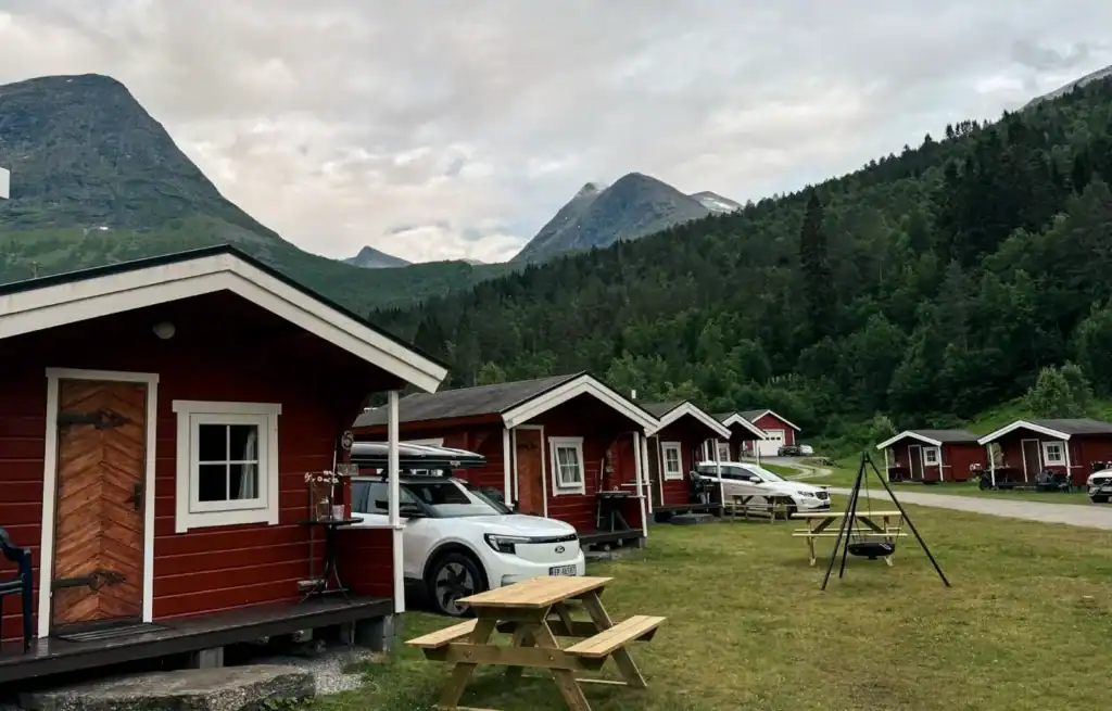 Some of the cabins we stayed at during our Norway road trip